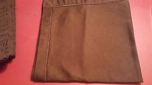 4 braune Baumwolle Fieldcrest Tischdecke Servietten 18 1/2" x 19" Vintage - Bild 1 von 4