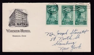 WARNER HOTEL, WARREN, OHIO - 1940'S - Picture 1 of 1