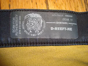 DIESEL D-REEFT-NE DESGASTADO AJUSTADO JOGG SUDADERA JEANS PARA HOMBRE 32 X 28 ¡GENIAL! - Imagen 1 de 22