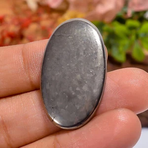 Natural Pyrite Oval Shape Cabochon Loose Gemstone 35 Ct. 32X18X2 mm - Picture 1 of 4