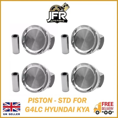 HYUNDAI i20 i30 KIA STONIC RIO 1.4L PETROL G4LC PISTON SET STD X4 2304103AA1 NEW - Image 1 of 4