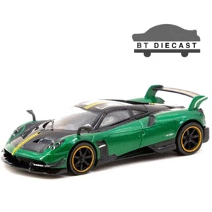 TARMAC WORKS GLOBAL 64 PAGANI HUAYRA BC 1/64 TRIFOGLIO VERDE GREEN T64G-TL014-GR - Picture 1 of 1