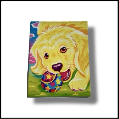 VTG Lisa Frank Golden Retriever Folder Unpunched Stuart Hall 1990s - Image 1 of 4