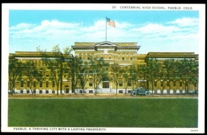 CENTENNIAL HIGH SCHOOL - PUEBLO, CO POSTCARD - Picture 1 of 1