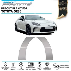 Hinterradlauf PPF Lackschutzfolie Steinspäneschutz für Toyota GR86 22+ - Bild 1 von 3