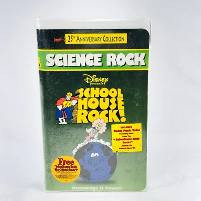 New Sealed Schoolhouse Rock  Science Rock VHS 1998 Clam Shell Foto 1 de 4