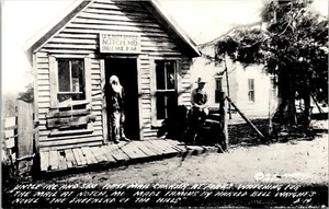 Onkel Ike und Sohn 1. Postträger Gabeln Missouri RPPC - Bild 1 von 2