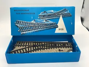 MARKLIN HO 5121 PAIR OF POINTS ( LEFT & RIGHT ) HAND LEVER OPERATION BOXED. VGC - Picture 1 of 12