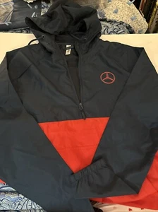 Champion Unisex Packable Anorak Adjustable 1/4 Zip Top Hooded Jacket - Mercedes - Picture 1 of 6