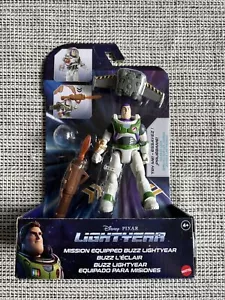 Disney Buzz Lightyear Mission Equipped Action Figure With Jetpack & Weapon - New - Picture 1 of 4