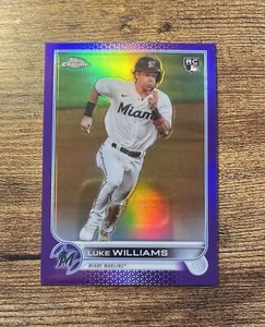 2022 TOPPS CHROME UPDATE LUKE WILLIAMS RC PURPLE - Picture 1 of 2