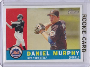 DANIEL MURPHY ROOKIE CARD 2009 Topps Heritage RC NY Mets Washington Nationals - Picture 1 of 2