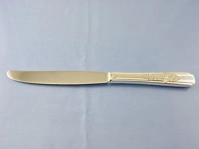 CELEBRITY aka WILD ROSE LUNCHEN KNIFE HOLLOW HANDLE MODERN BLADE BY WM A ROGERS  - Image 1 of 4