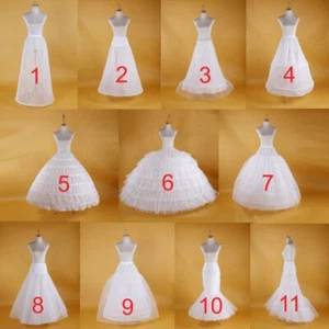 Weißer Hochzeit Petticoat Reifen Krinoline Braut Hochzeit Unterrock - Bild 1 von 18
