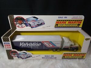 Road Champs 1/64 #6 Valvoline Mark Martin Team Transporter NASCAR