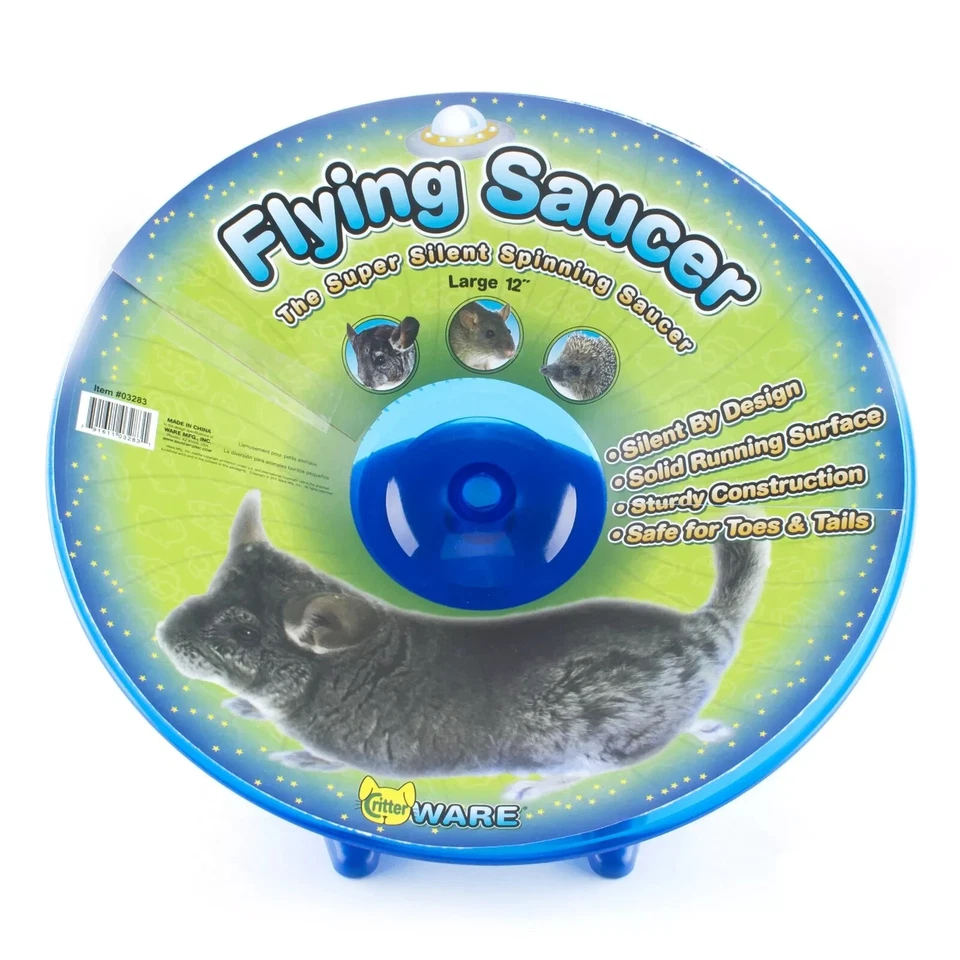 Ware Manufacturing Flying Saucer Exercise Wheel for Small Pets, 12-Inch Green - Image 1 of 1
