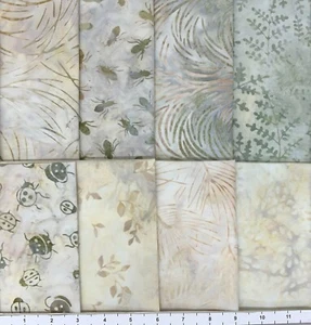 8 Fat Quarters Bugs: Five Batik Lunn Fabric FQ Pack 100 % algodón hecho a mano - Imagen 1 de 2