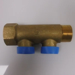 GIACOMINI R580CY022 COLLETTORE 2 VIE PER RISCALDAMENTO 3/4"x16 - Foto 1 di 1
