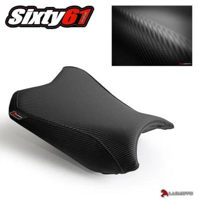 Kawasaki Ninja 300 300R Seat Cover 2013-2017 Luimoto Black Carbon Look Front - Изображение 1 из 2