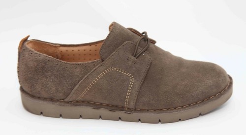 SCARPE DONNA CLARKS DESTRUTTURATE PELLE SCAMOSCIATA MARRONE TAGLIA 4 37 LEGGERMENTE INDOSSATE