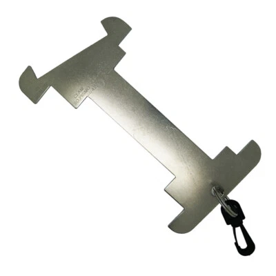 SCUBA CHOICE Scuba Diving 9" Aluminum Abalone, Lobster, Clam Gauge with Clip