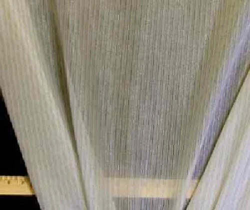 Descuento Tela EXTRA ANCHA TRANSPARENTE Taupe Pin Rayas Organza Cortinas Foto 1 de 1