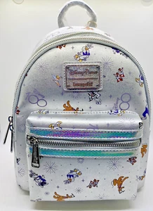 Mini Mochila Loungefly DISNEY 100º ANIVERSARIO PLATINO NUEVA Mickey & Friends - Imagen 1 de 5