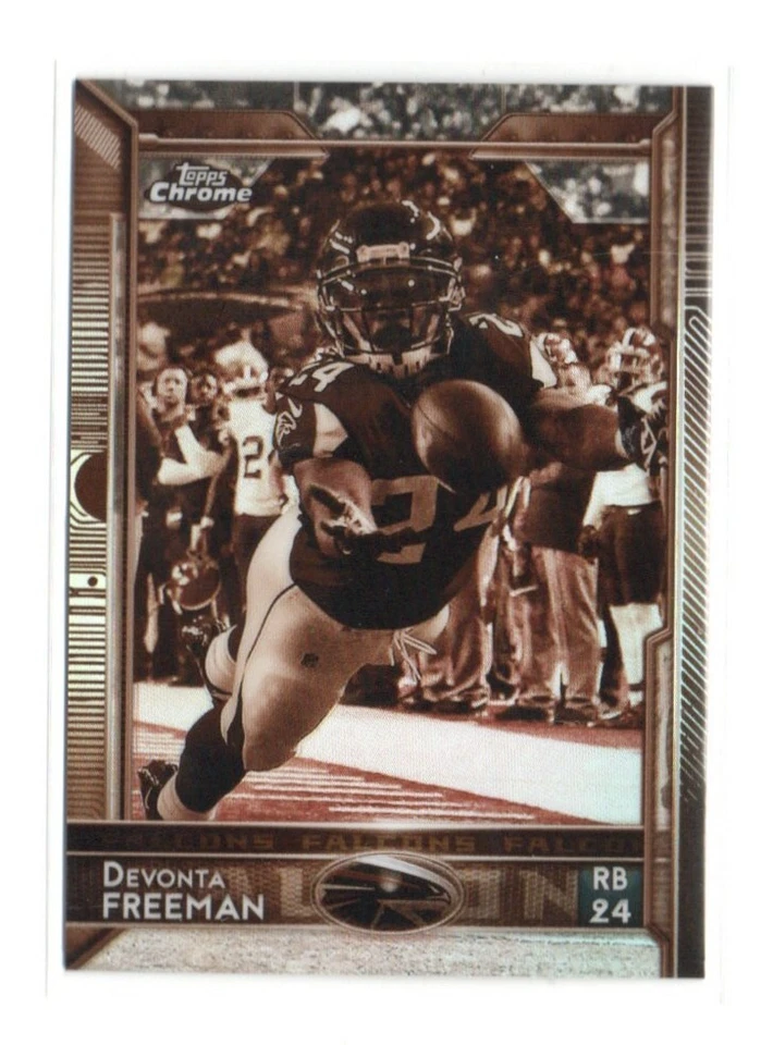 2015 Topps Chrome Sepia Refractor /99 DEVONTA FREEMAN ATLANTA FALCONS - Image 1 of 1