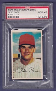 1969 MLB Photostamps Pete Rose PSA 10