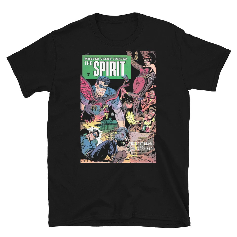 The Spirit No. 4 camisetas (cubierta Will Eisner) (negra) Foto 1 de 1