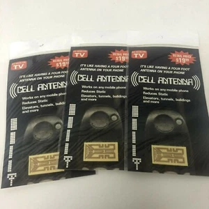 Lot de 3 autocollants amplificateur signal antenne téléphone portable tel que vu sur TV (quantité 3) - Photo 1 sur 2