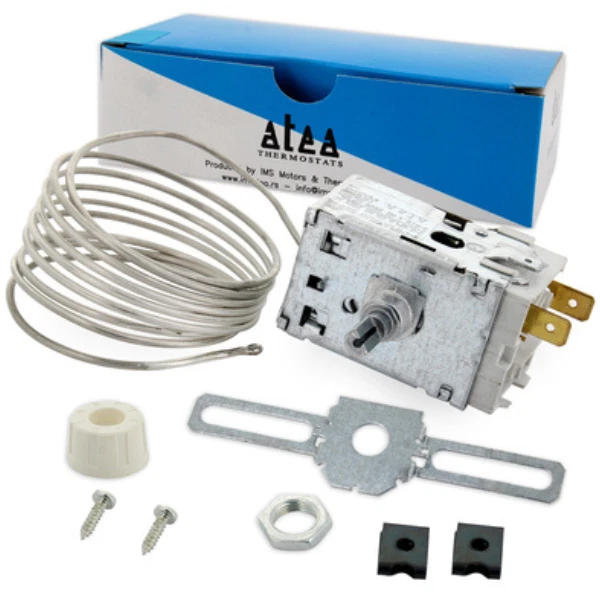 Termostato Frigorifero Whirlpool Ariston Indesit 2 contatti capillare 1500 mm. - Immagine 1 di 1