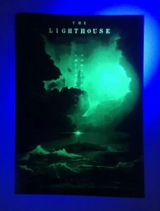 JAPAN PREMIER EXCLUSIVE RARE GLOW IN THE DARK POSTER Lighthouse Robert Eggers - Picture 1 of 12