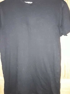 Mens plain Black Tshirt Size XS - Picture 1 of 2