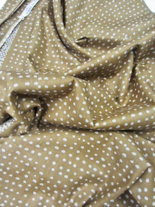 HELLEN VAN BERKEL HEARTMADE PRINTS Gold Dot Cotton Batist BATIK Print Schal - Bild 1 von 11