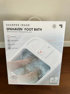 BNIB Sharper Image Spa Haven Foot Bath, Heated with Rollers and LCD Display - Picture 1 of 5