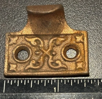 ANTIGUO TIRADOR DE MARCO DE VENTANA DE COBRE MACIZO EASTLAKE VINTAGE ANTIGUO Foto 1 de 3