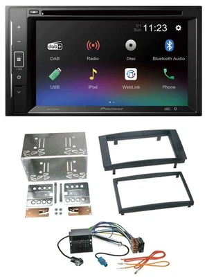 Pioneer Bluetooth MP3 USB 2DIN DAB DVD Autoradio für VW Touareg T5 Caravelle Mul - Bild 1 von 4