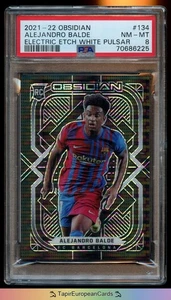 /11 Alejandro Balde RC Rookie 2021-22 Panini Obsidian FC Barcelona PSA 8 #134 - Bild 1 von 2
