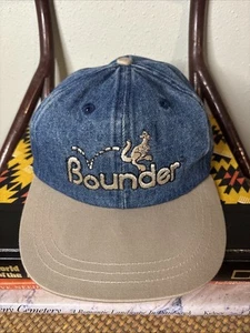 Vintage BOUNDER By FLEETWOOD R/V Trailer 90s Denim Hat - Picture 1 of 7