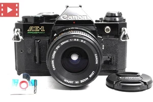 Read! [Exc+5] Canon AE-1 SLR 35mm Film Camera w/ FD 28mm F3.5 s.c. From JAPAN - Picture 1 of 18