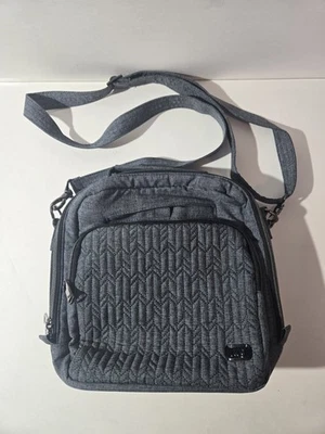LUG Ranger Gray Quilted Crossbody Bag Travel Shoulderbag Handbag - Image 1 of 4