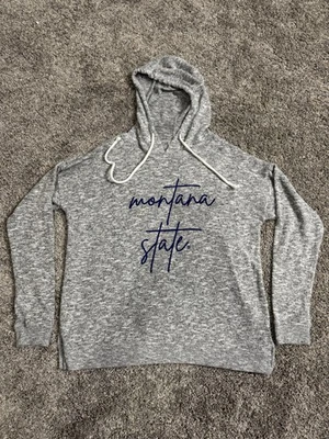 Sudadera con capucha Montana State gris jaspeado para mujer Foto 1 de 4