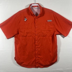 Columbia PFG Herren Hemd Medium Orange Oklahoma State University OSU Angeln - Bild 1 von 9