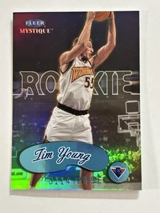Tim Young 2000 Fleer Mystique (RC,SP,SN) Rookie Blue Foil #’d 0114/2999 Warriors - Picture 1 of 3