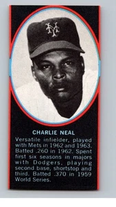 1971 Dell Today's Team Baseball Briefmarken Charlie Neal Great New York Mets - Bild 1 von 2