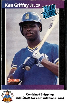 1989 Donruss #33 Ken Griffey Jr. RC Seattle Mariners - Image 1 of 2