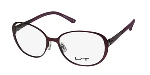 NEW LIGHTEC 7010L EYEWEAR OVAL FULL-RIM PP026 METAL & PLASTIC UNISEX PURPLE - Picture 1 of 8