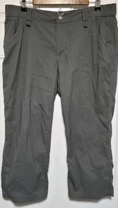 Duluth Trading Company Damen grau Wandern Capri 14 Hose Outdoor - Bild 1 von 3