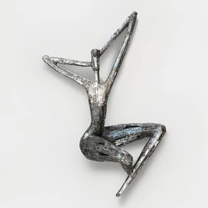 Uttermost Dahy 19502 Antiqued Silver Resin Statue Nude Female Brutalist Large - Picture 1 of 5